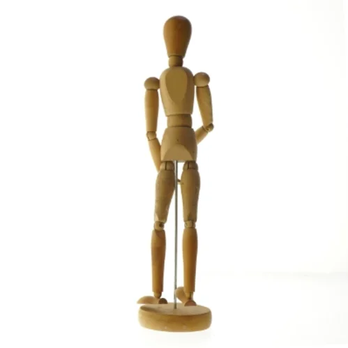 Træ mannequin figur (str. 34 cm)