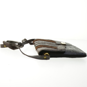 Krokodilskind håndtaske fra La Toscana (str. 26x19 cm)