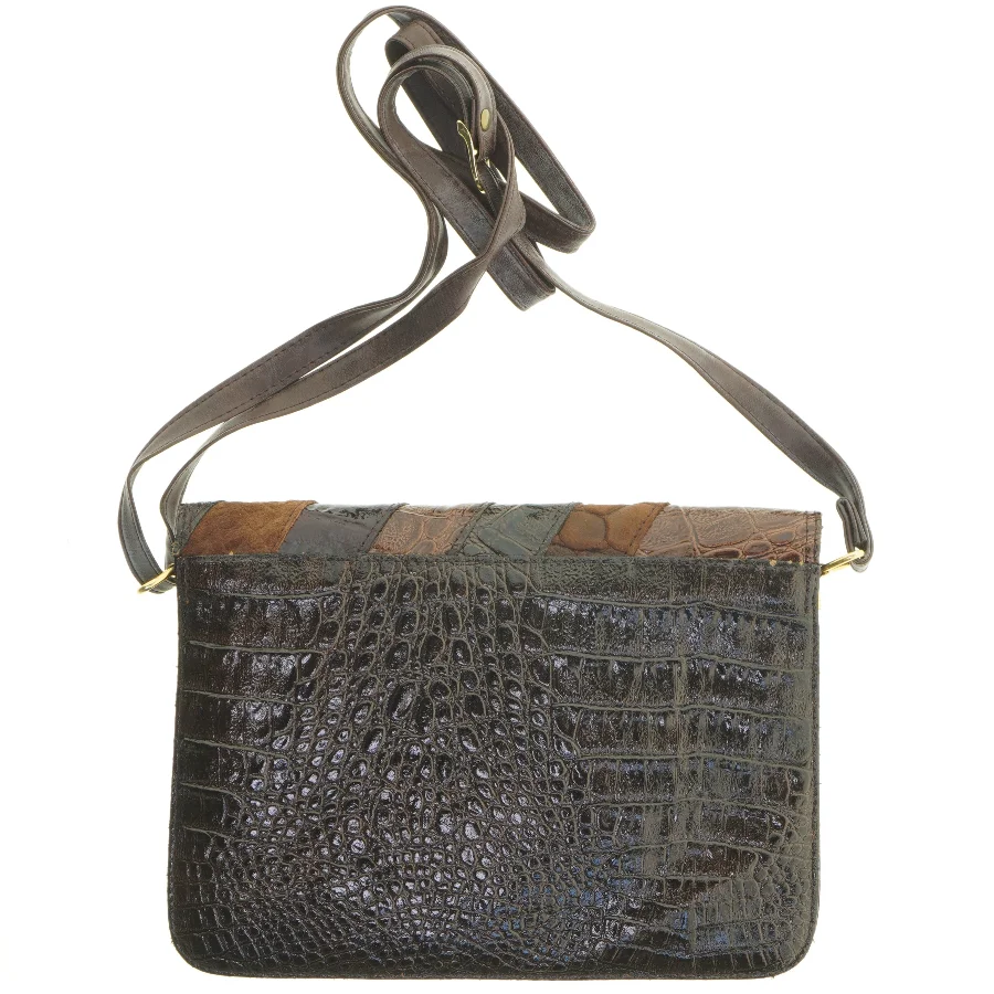 Krokodilskind håndtaske fra La Toscana (str. 26x19 cm)