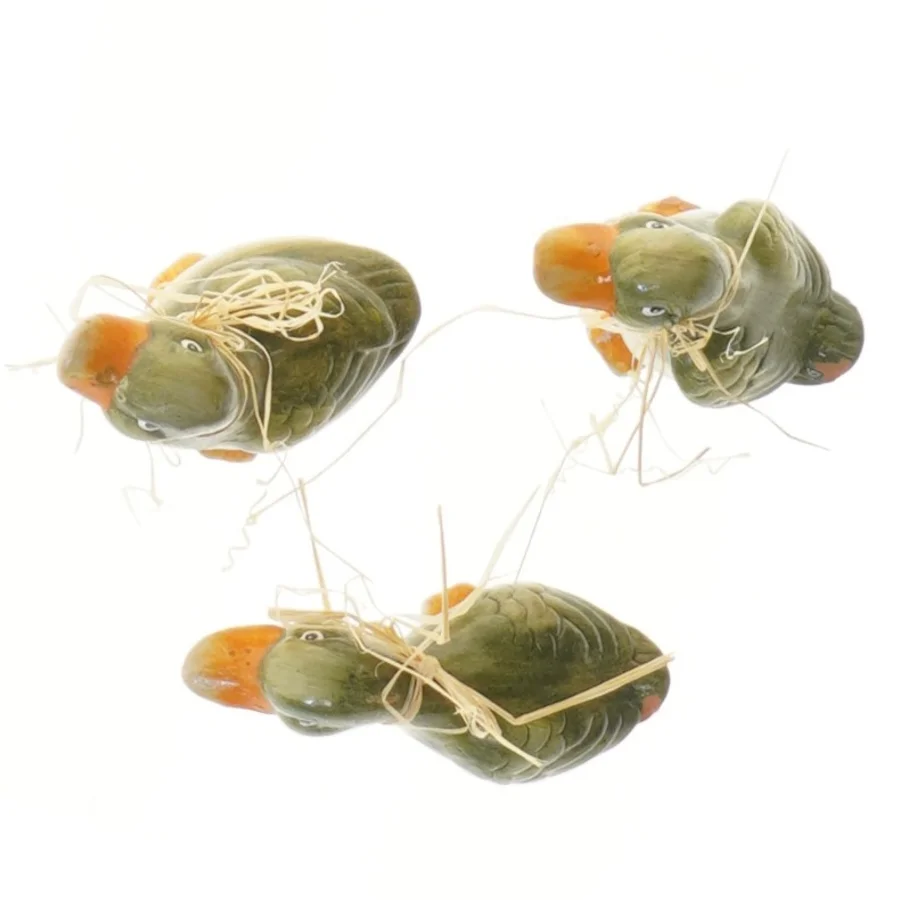 Dekorative andefigurer (str. 3 stk 9 cm)