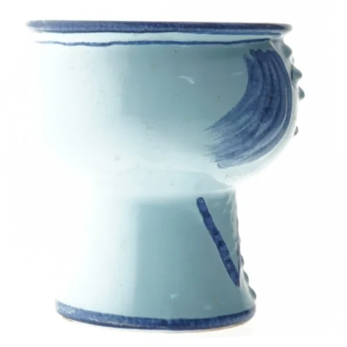 Keramisk vase med ansigtsmotiv (str. Ø 15x17 cm)