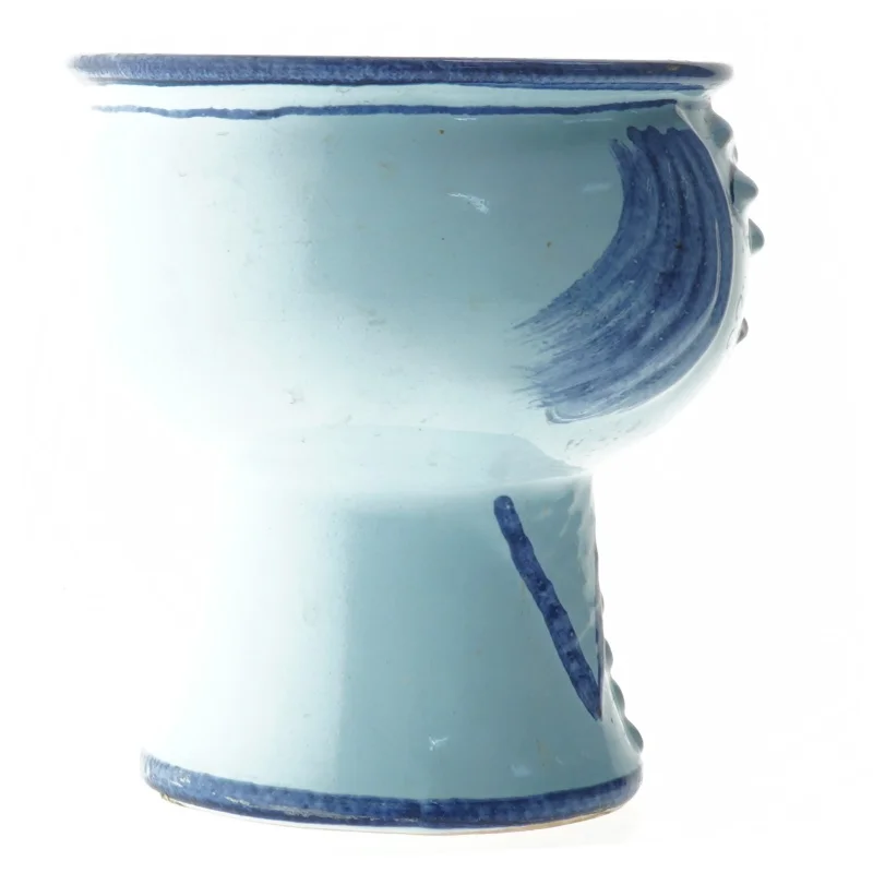 Keramisk vase med ansigtsmotiv (str. Ø 15x17 cm)