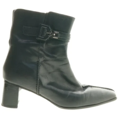 Sort støvler med spænde, størrelse 38 (str. 38 )