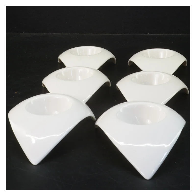 Æggebægre, sæt af 6 (str. 9,5x11,5x11,5 cm)