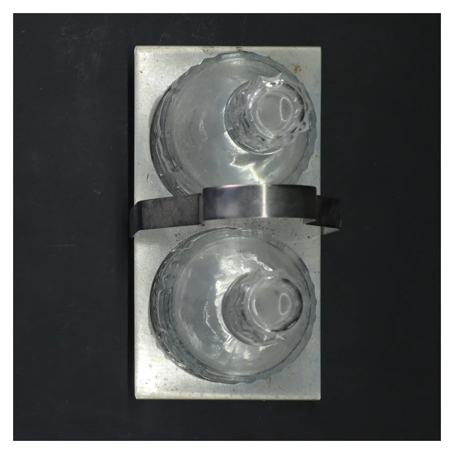 Karaffel sæt med holder (str. 17x15x8 cm)