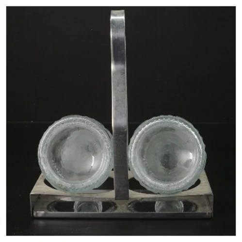 Karaffel sæt med holder (str. 17x15x8 cm)