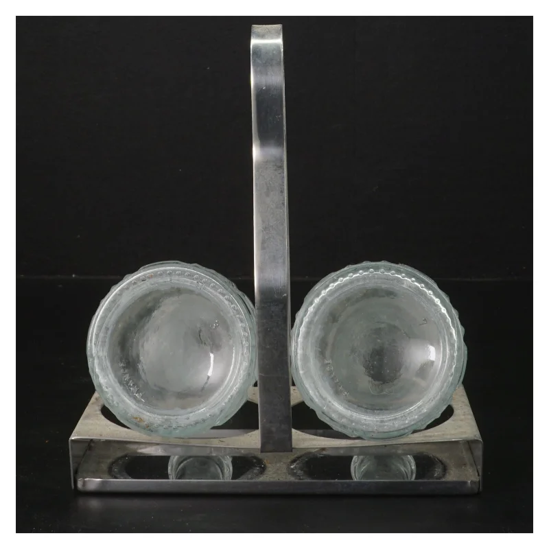 Karaffel sæt med holder (str. 17x15x8 cm)