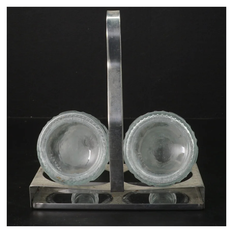 Karaffel sæt med holder (str. 17x15x8 cm)