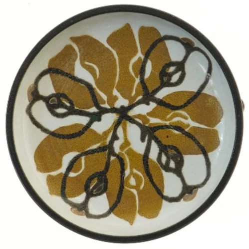 Runde vase med mønster fra Royal Copenhagen (str. Ø 20 cm)