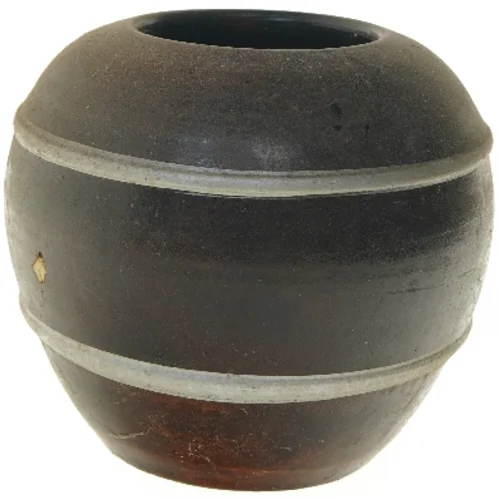 Krukke i brun keramik (str. Ø 25 cm)