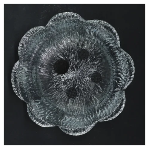 Glas lysestage (str. 14x7 cm)