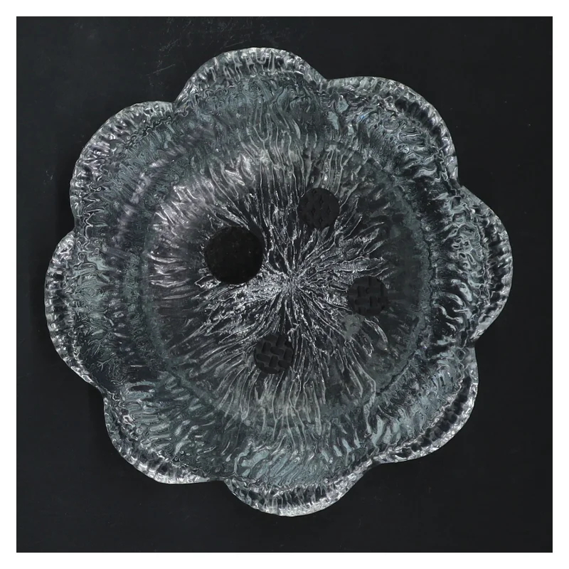 Glas lysestage (str. 14x7 cm)