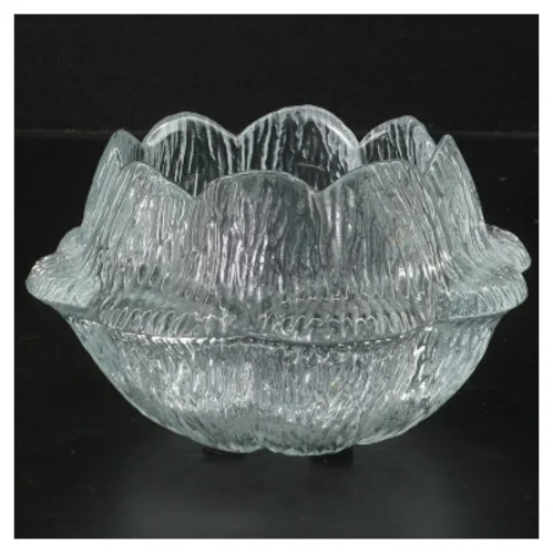 Glas lysestage (str. 14x7 cm)