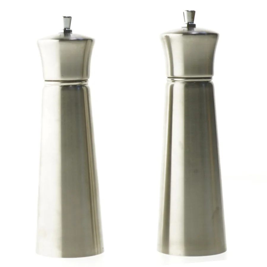Peber- og saltkværn sæt i rustfrit stål fra Cole & Mason (str. 18 cm)