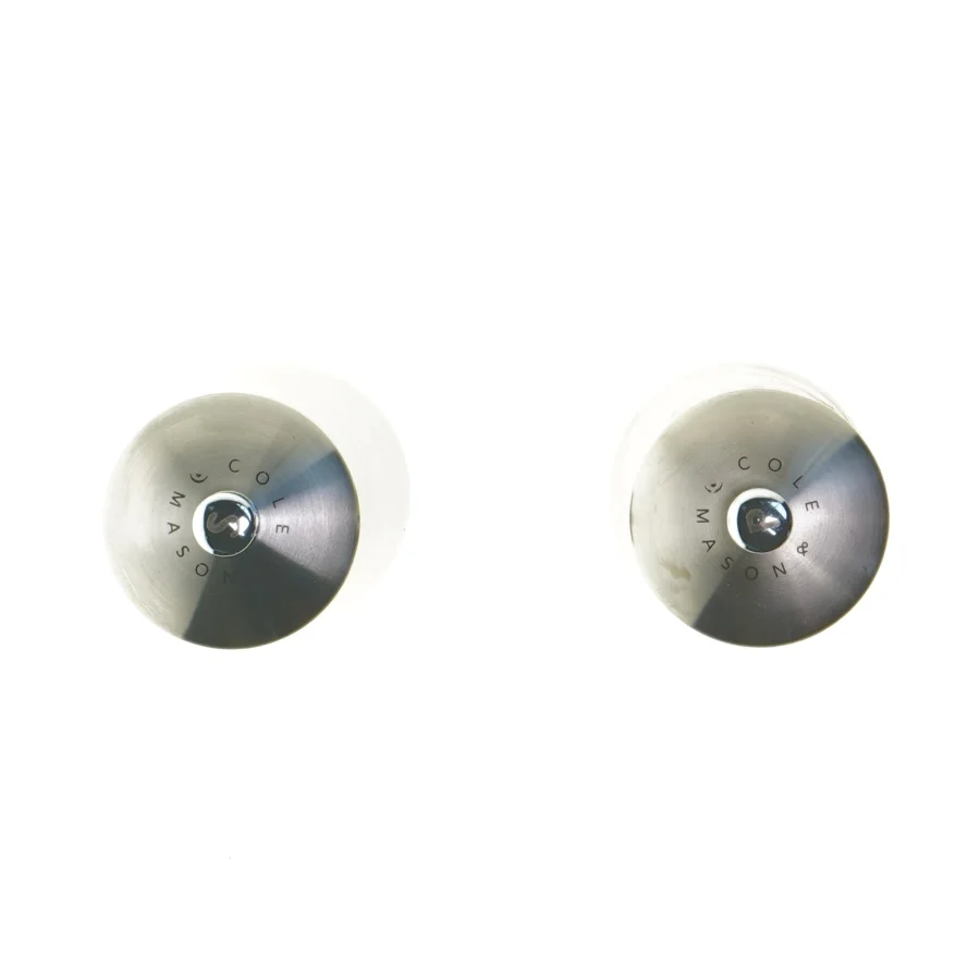 Peber- og saltkværn sæt i rustfrit stål fra Cole & Mason (str. 18 cm)