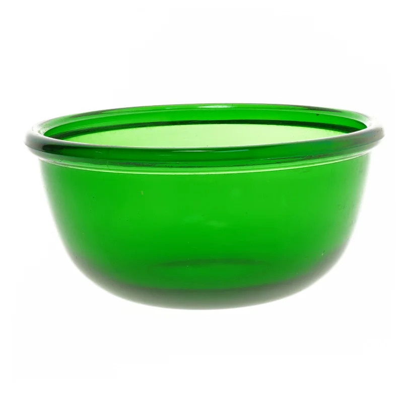 Grøn glasskål (str. Ø 20 cm)