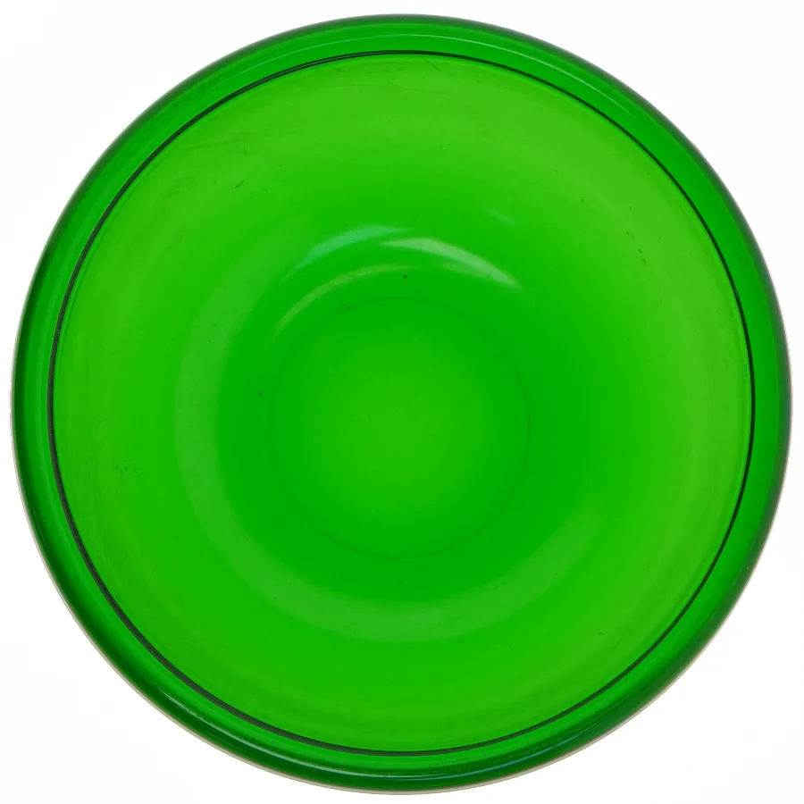 Grøn glasskål (str. Ø 20 cm)