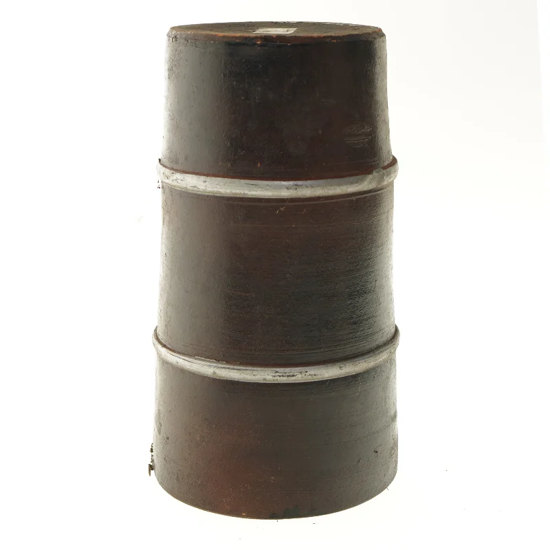 Brun keramikvase (str. Ø 17x31 cm)