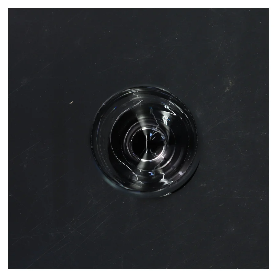 Glas med sort stel (str. 18,5 cm)