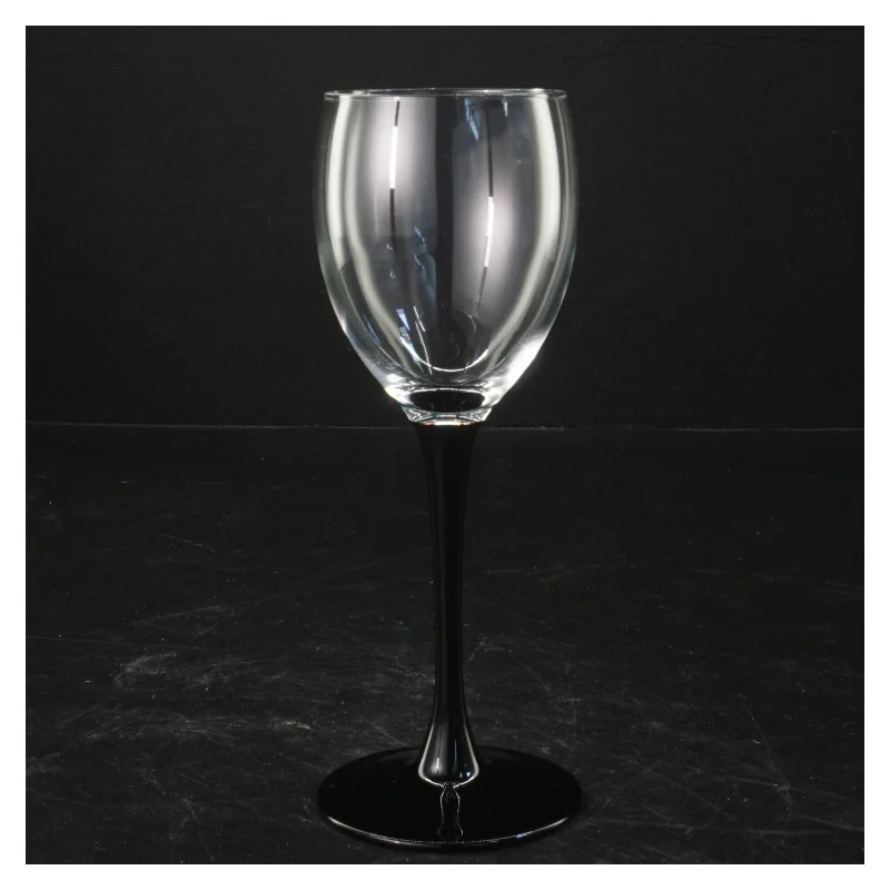 Glas med sort stel (str. 18,5 cm)