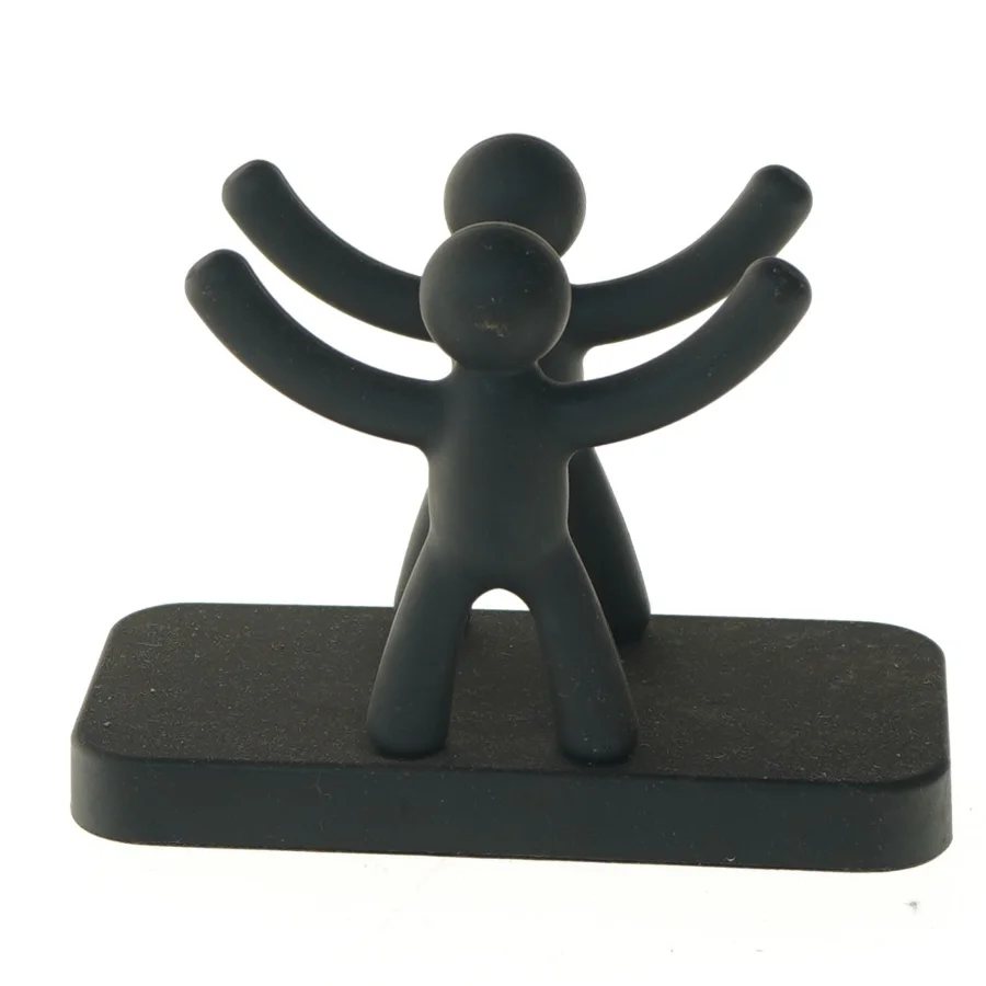 Sort figurine kortholder fra Umbra (str. 15,5x8x11 cm)