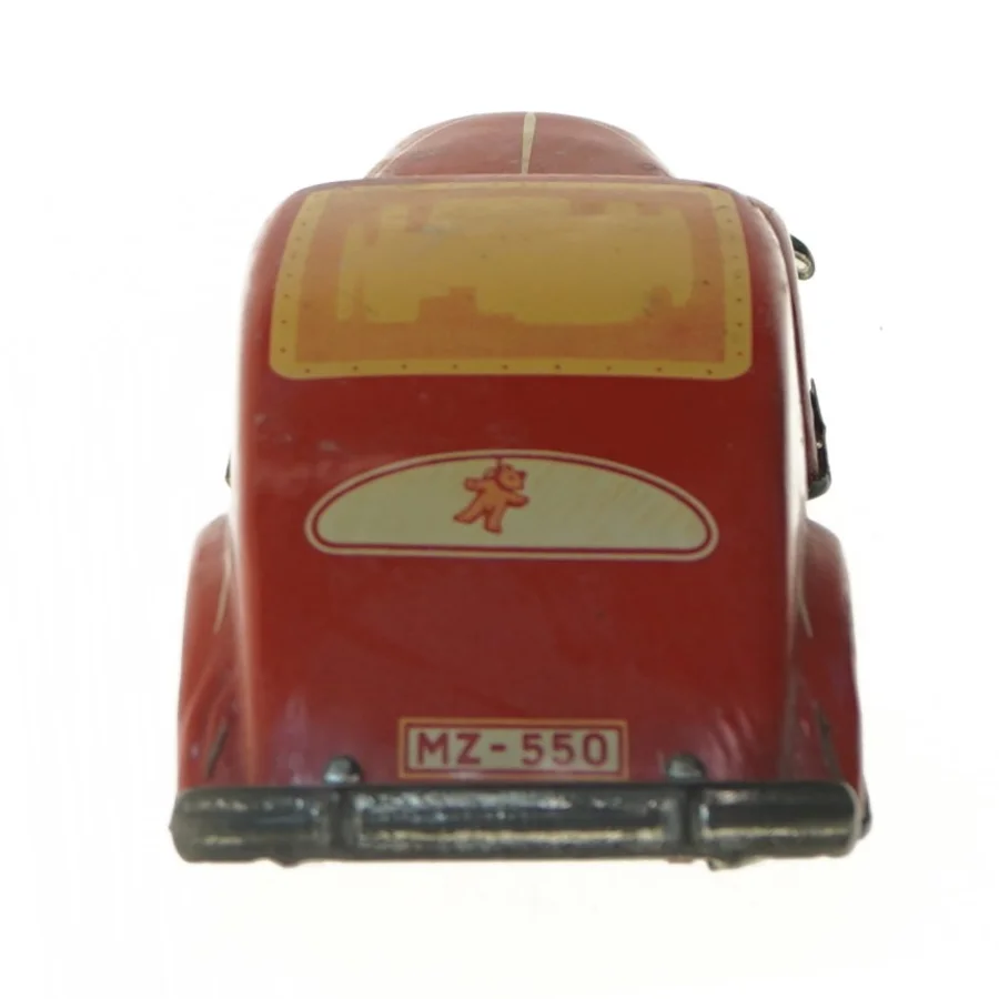 Vintage legetøjsbil i metal (str. 23x8,5 cm)