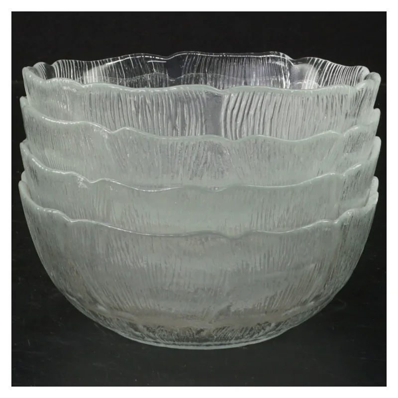 Sæt med 4 glas skåle (str. 4 styk, ø 12,5 cm)