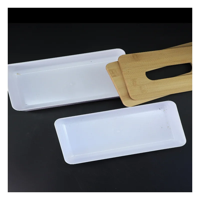 Tissue bokse med bambus låg (str. 2 styk. 26 x. 13 cm)