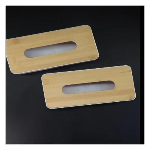 Tissue bokse med bambus låg (str. 2 styk. 26 x. 13 cm)