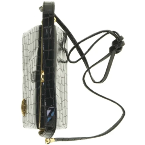 Sort skindtaske fra Bulaggi (str. 20x16 cm)