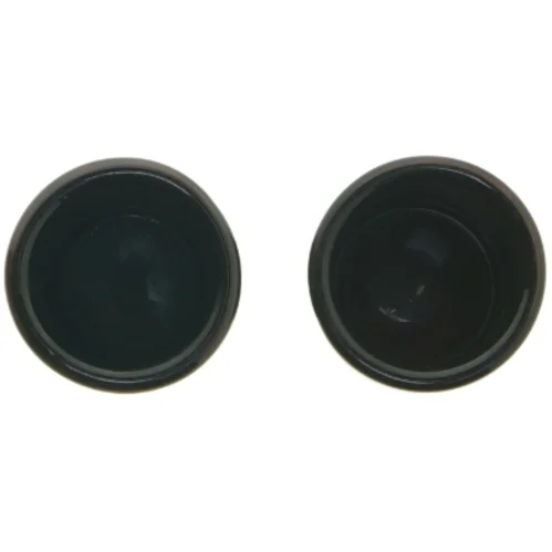 Par af sorte glas vaser fra Villa Collection Denmark (str. 9x7 cm)