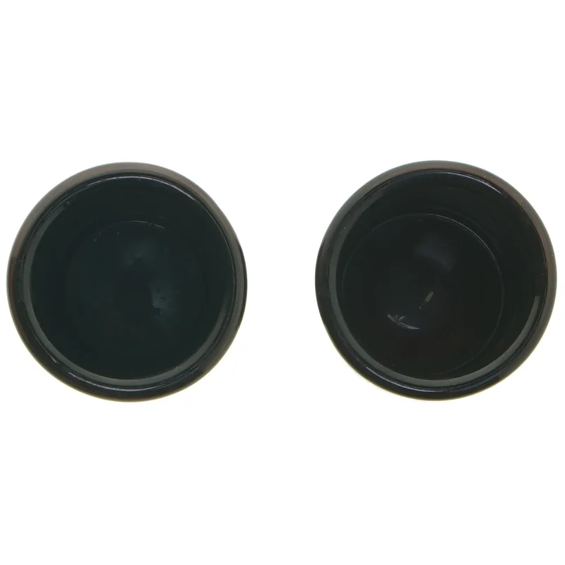 Par af sorte glas vaser fra Villa Collection Denmark (str. 9x7 cm)