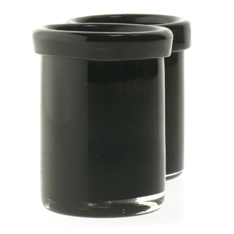 Par af sorte glas vaser fra Villa Collection Denmark (str. 9x7 cm)