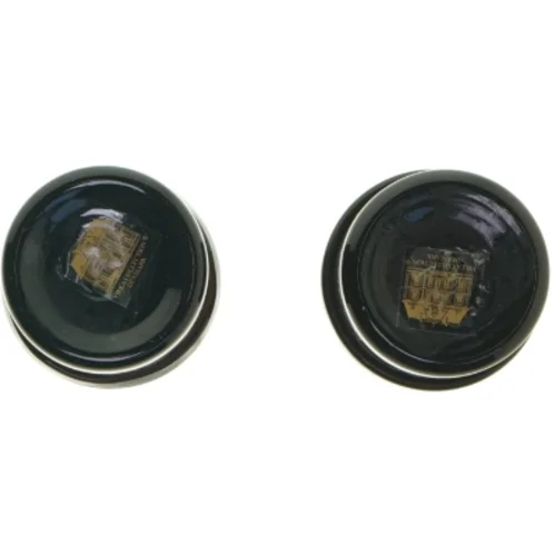 Par af sorte glas vaser fra Villa Collection Denmark (str. 9x7 cm)