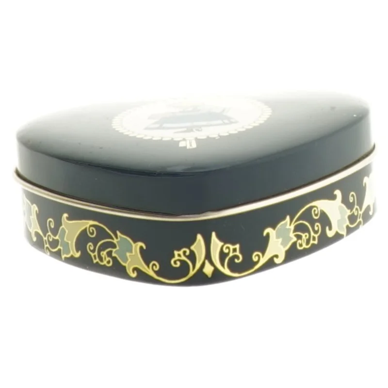 Hjerteformet metalæske fra Irma (str. 9,5x9,5 cm)