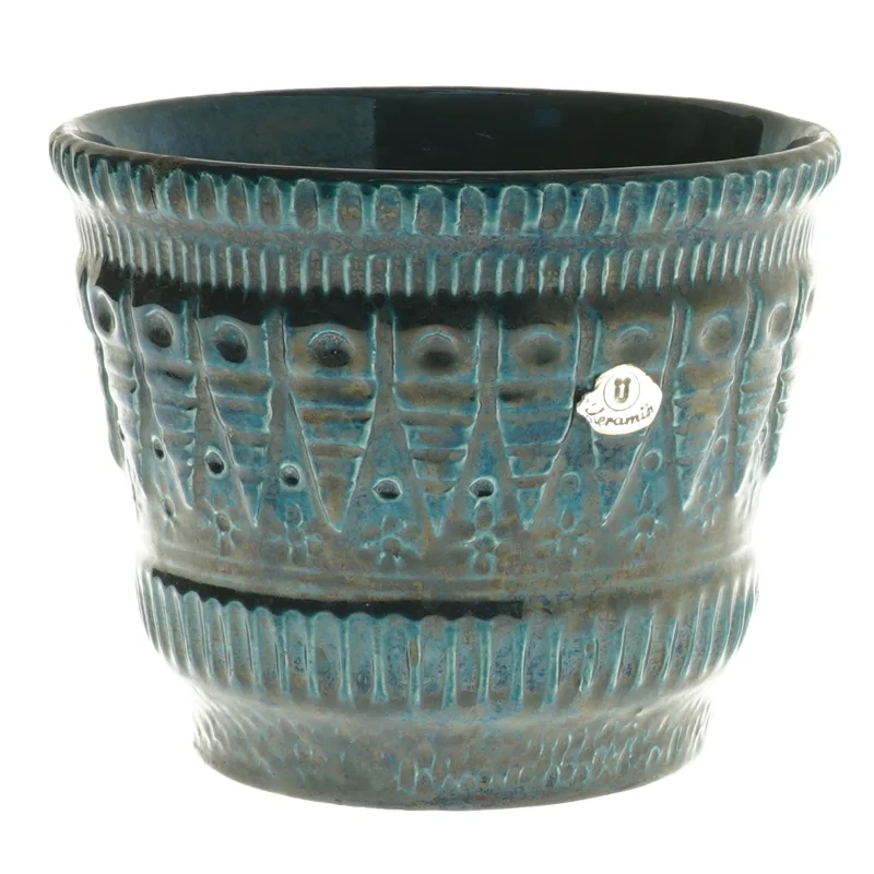 Keramisk vase wg (str. Ø 14,5 cm længde 12 cm)