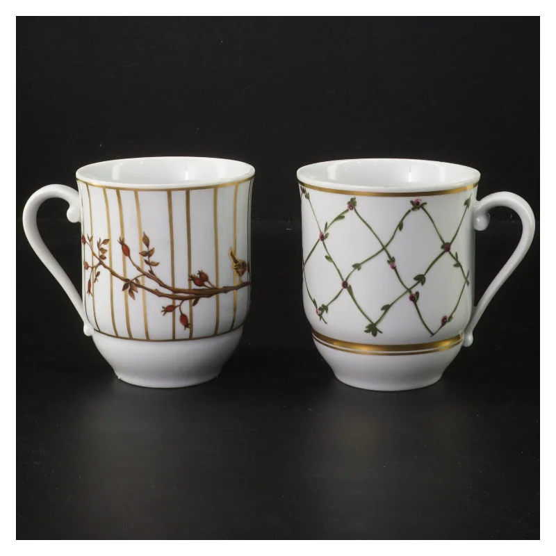 Royal Copen jule kaffekrus sæt fra Royal Copenhagen (str. 2 stk Ø 8,5 cm længde 9,5 cm)