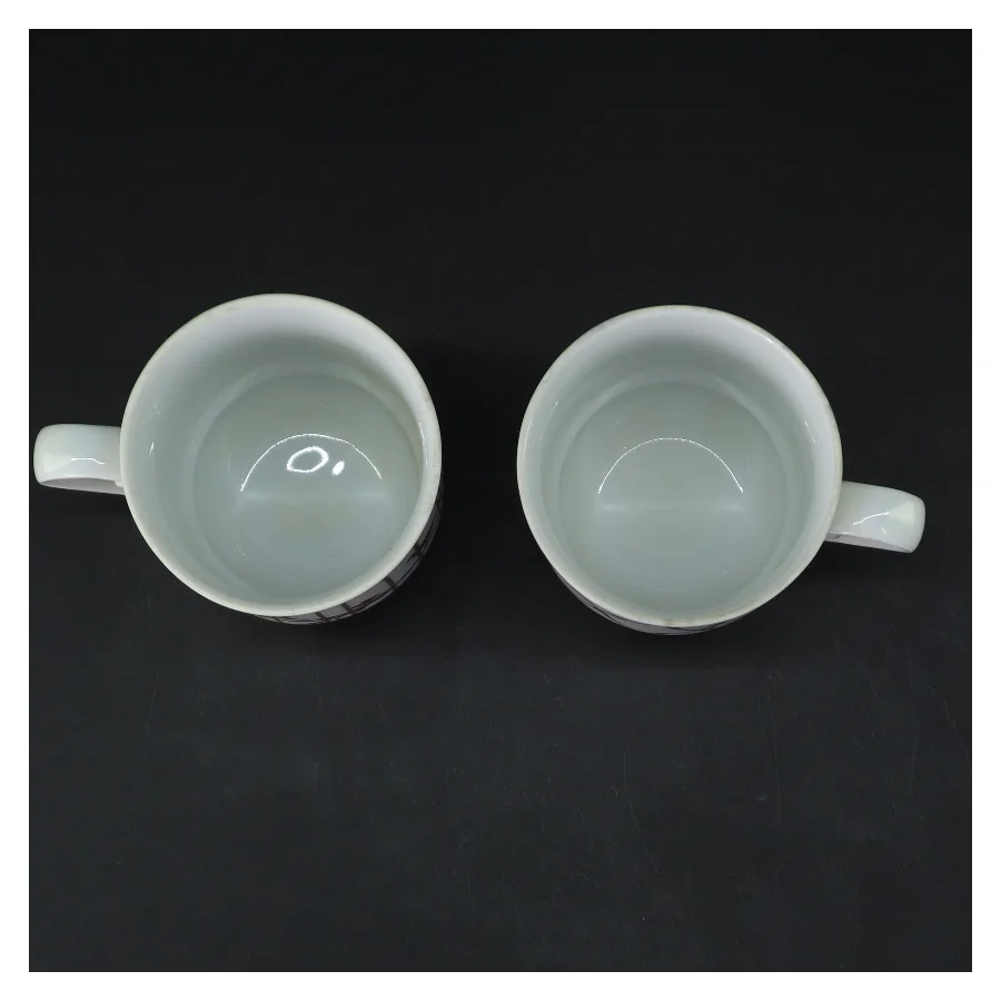 Royal Copen jule kaffekrus sæt fra Royal Copenhagen (str. 2 stk Ø 8,5 cm længde 9,5 cm)