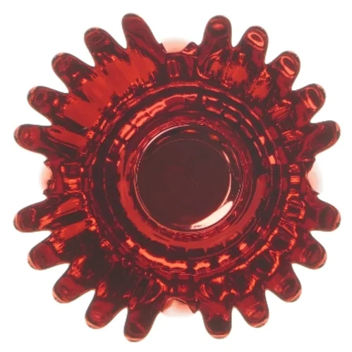 Lysestage i glas fra Krifon (str. 14 cm)