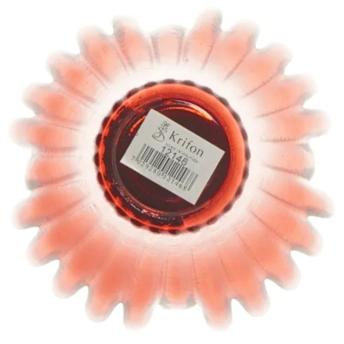 Lysestage i glas fra Krifon (str. 14 cm)