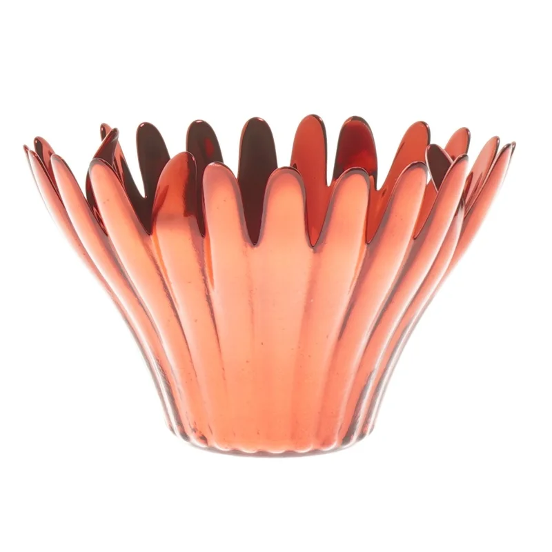 Lysestage i glas fra Krifon (str. 14 cm)