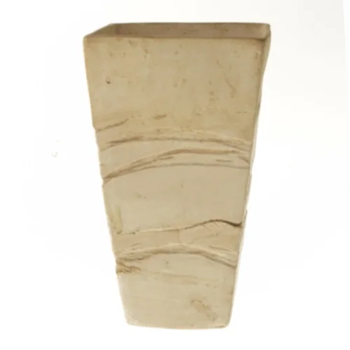 Høj firkantet vase (str. 28 cm)