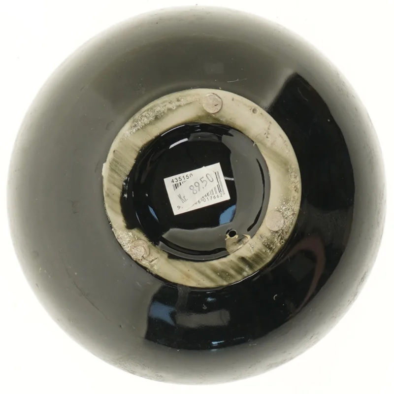 Sort dekoration skål (str. Ø 19x7 cm)