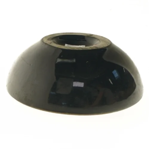 Sort dekoration skål (str. Ø 19x7 cm)