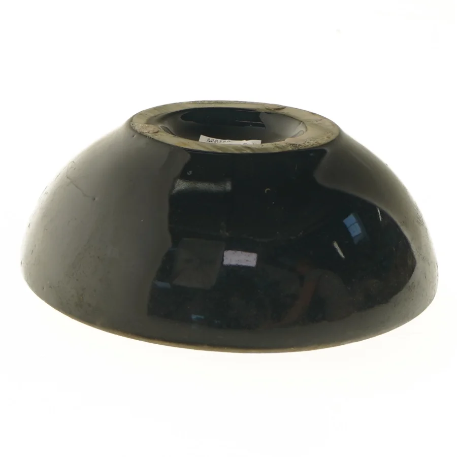 Sort dekoration skål (str. Ø 19x7 cm)