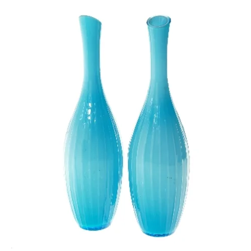 Sæt af blå vaser (str. 36 cm)