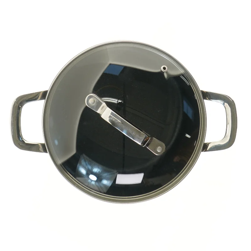 Høj gryde med glaslåg fra Tefal (str. 25,5x20 cm)