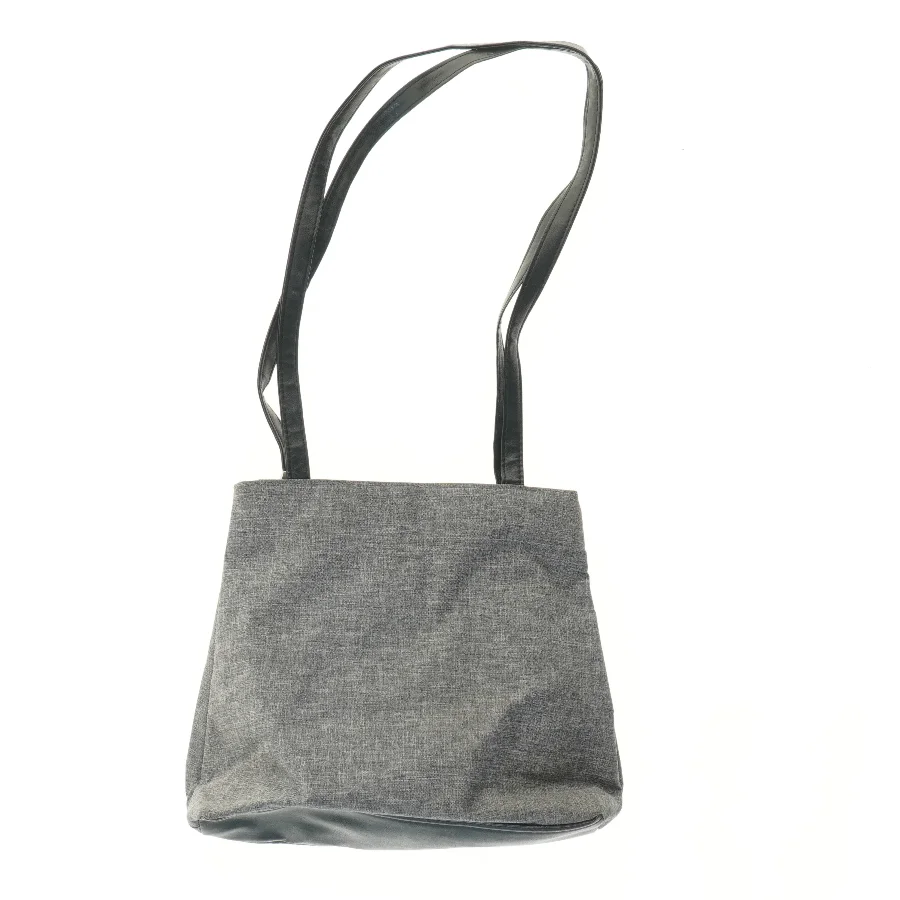 Skuldertaske i grå tekstil fra Linea (str. 26x31 cm)