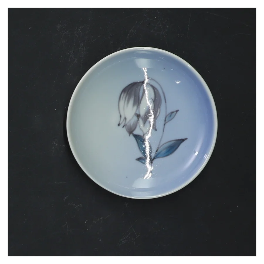 Dekorativ porcelænsskål (str. Ø 9 cm)
