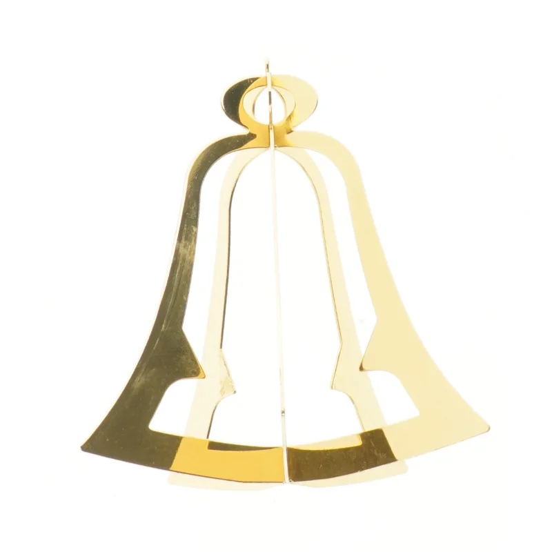 Guld dekorationsklokke (str. 19 cm)
